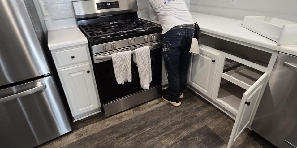 Cabinet Painting project by DEAM PAINTING LLC
