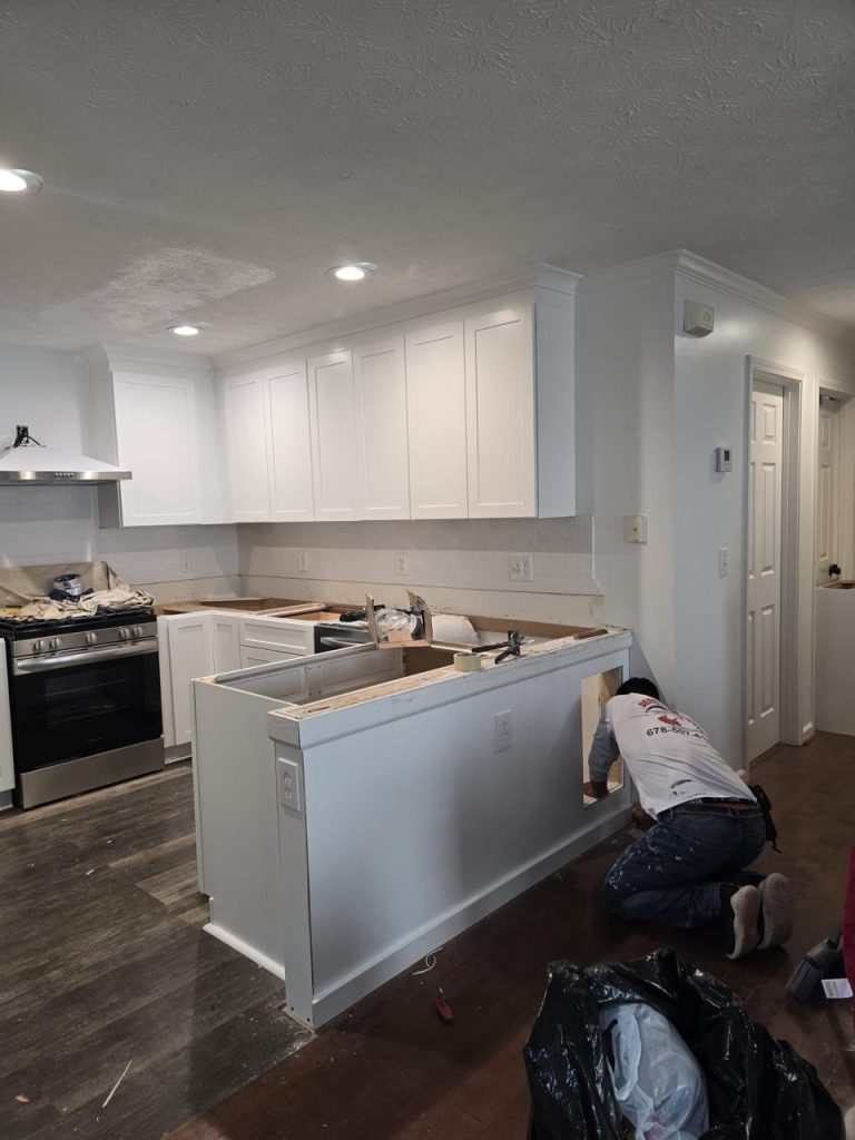 Cabinet Painting project by DEAM PAINTING LLC