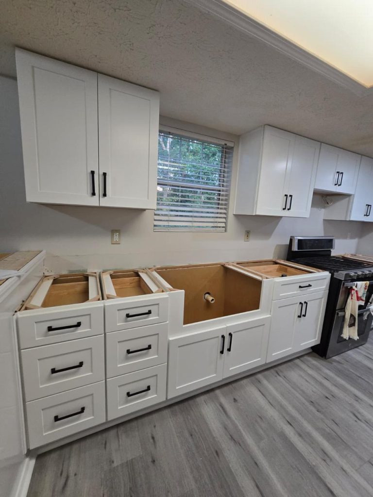 Cabinet Painting project by DEAM PAINTING LLC