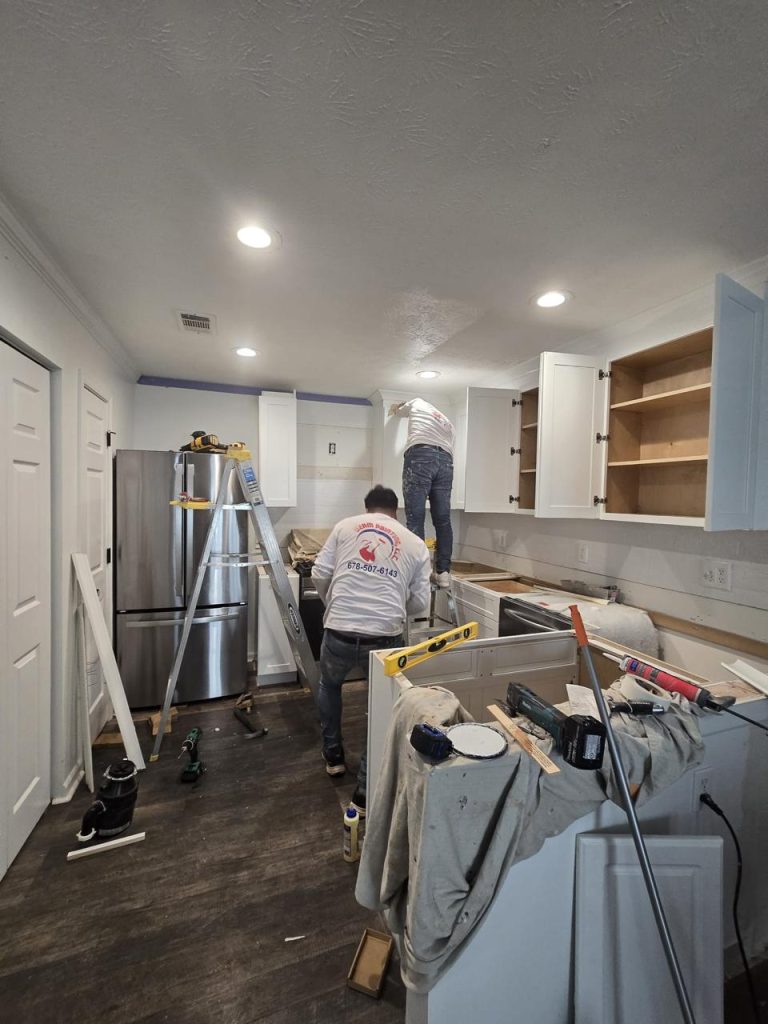 Cabinet Painting project by DEAM PAINTING LLC