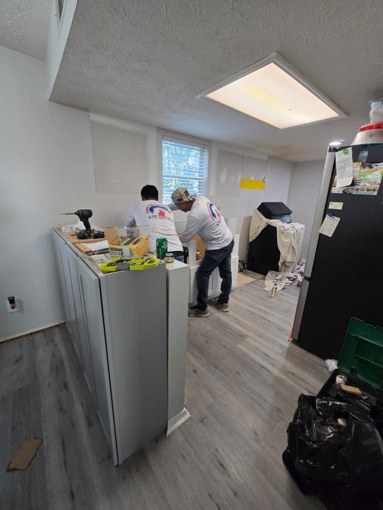Cabinet Painting project by DEAM PAINTING LLC