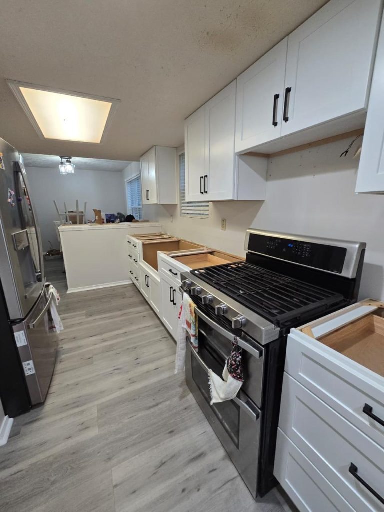 Cabinet Painting project by DEAM PAINTING LLC