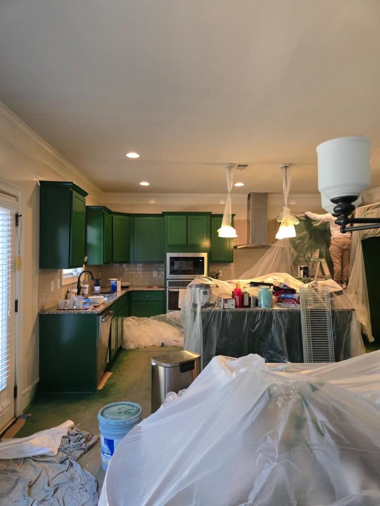 Cabinet Painting project by DEAM PAINTING LLC