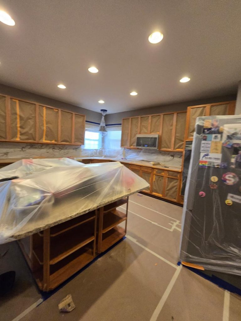 Cabinet Painting project by DEAM PAINTING LLC