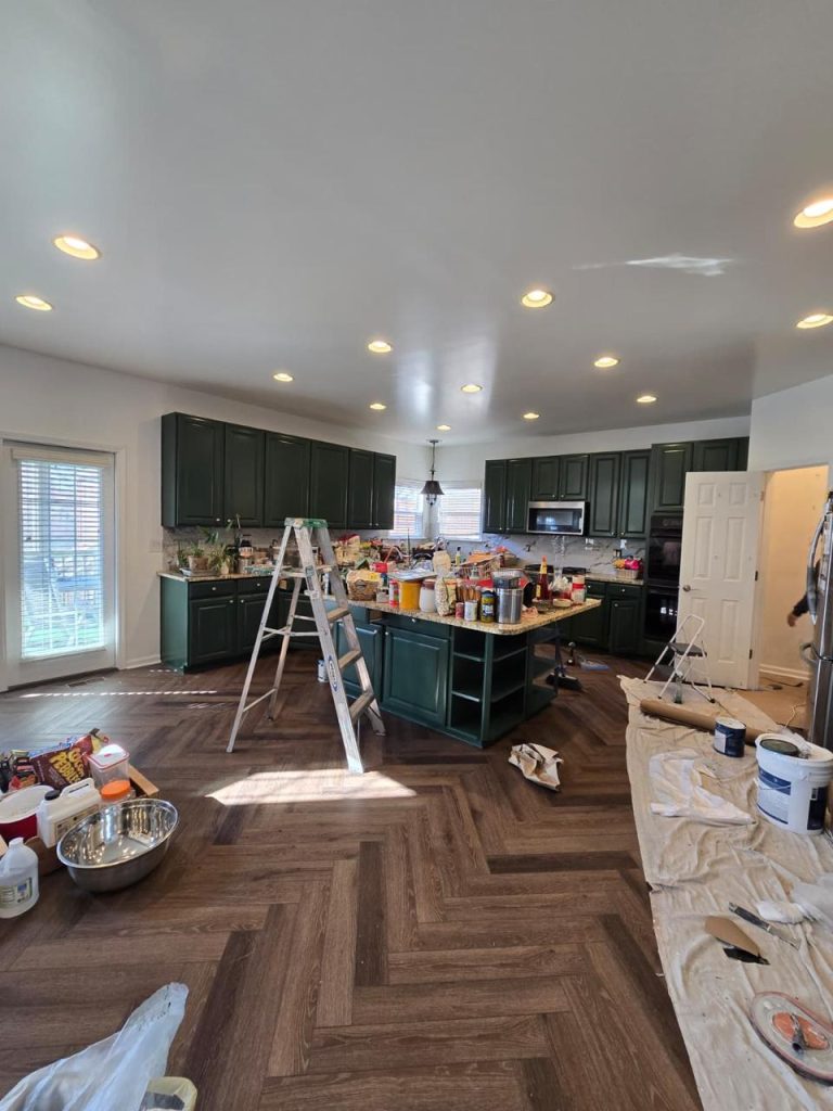 Cabinet Painting project by DEAM PAINTING LLC