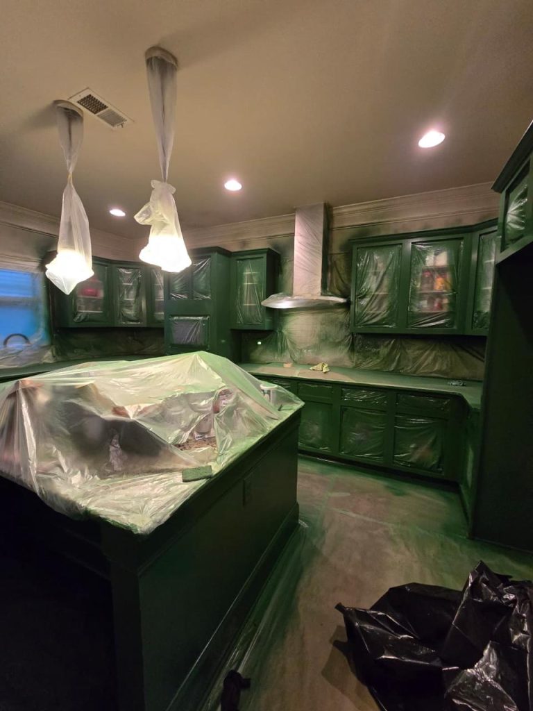Cabinet Painting project by DEAM PAINTING LLC