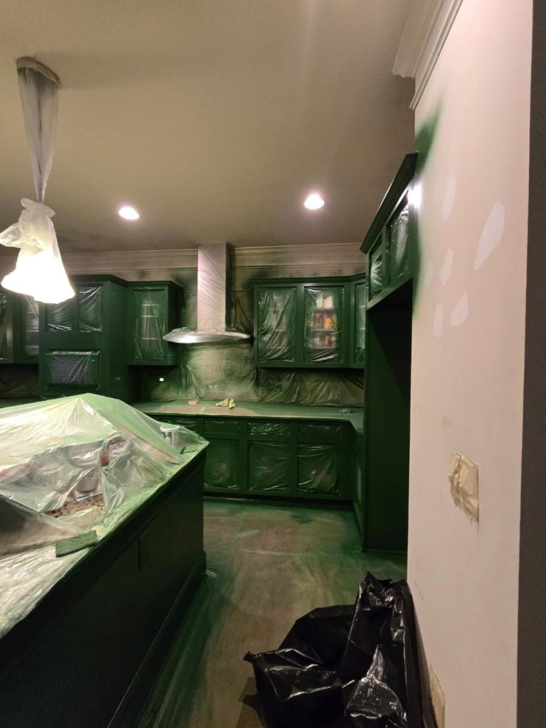 Cabinet Painting project by DEAM PAINTING LLC