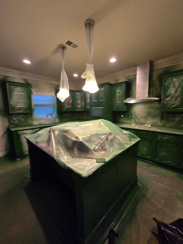 Cabinet Painting project by DEAM PAINTING LLC