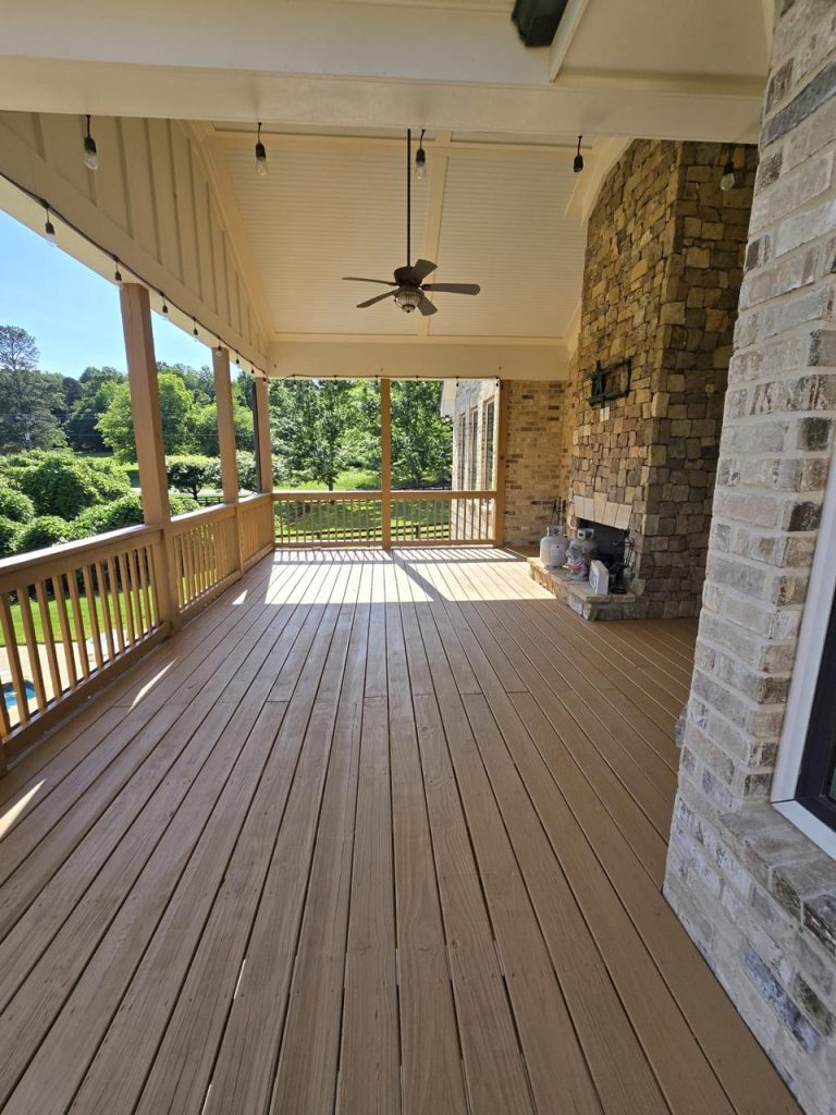 Deck Staining project by DEAM PAINTING LLC