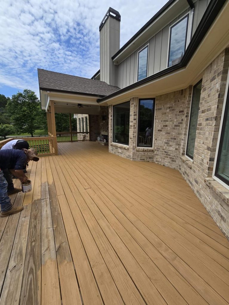 Deck Staining project by DEAM PAINTING LLC