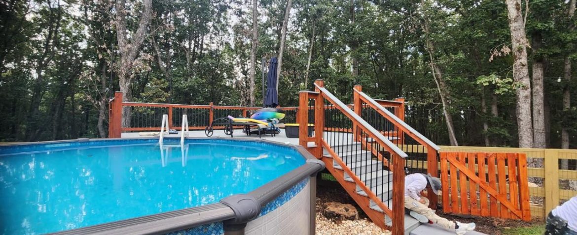 Deck Staining project by DEAM PAINTING LLC