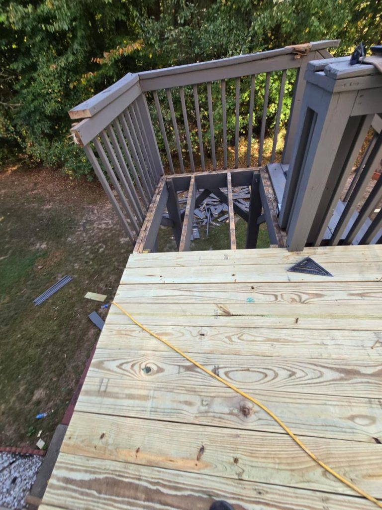 Deck Staining project by DEAM PAINTING LLC