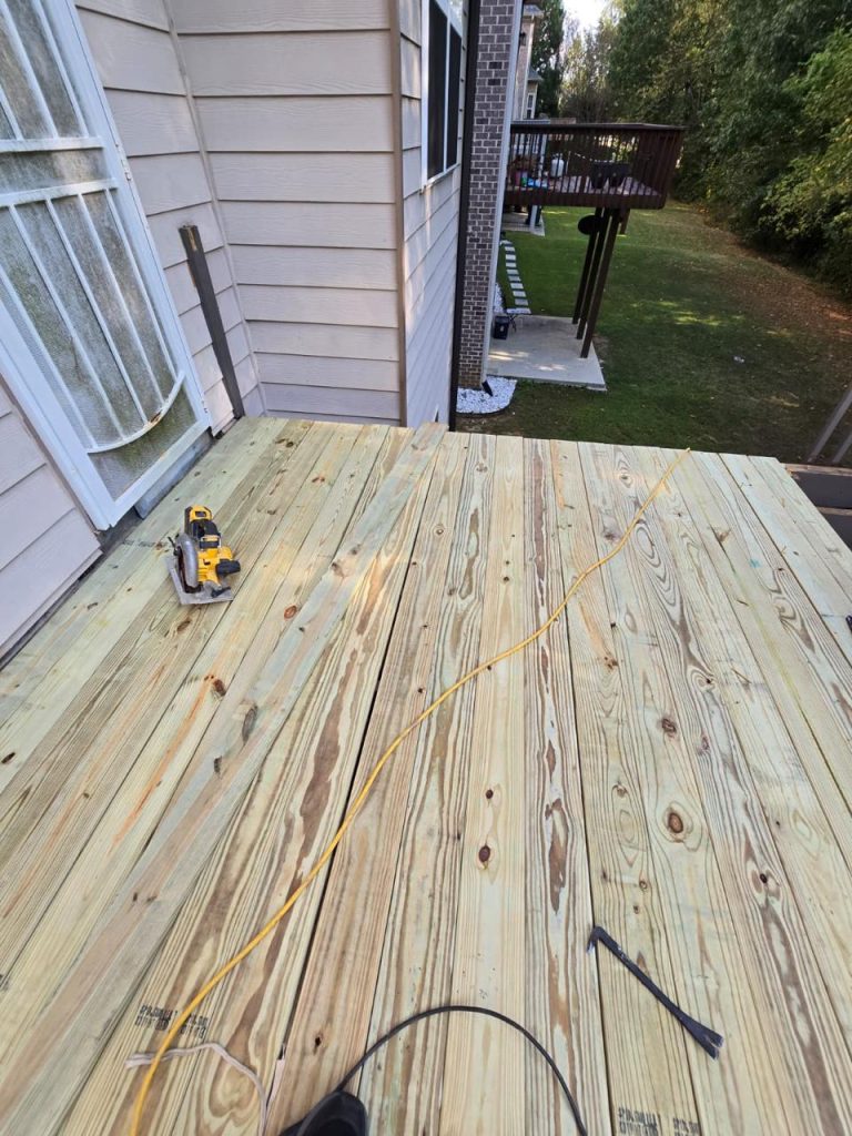Deck Staining project by DEAM PAINTING LLC