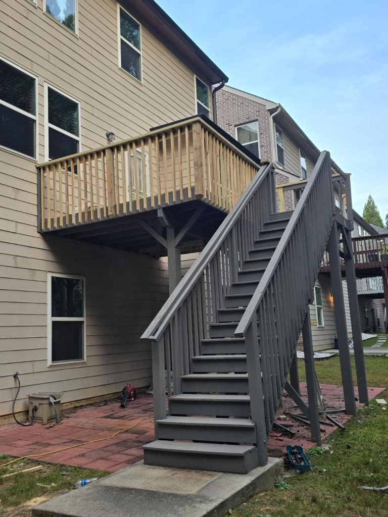 Deck Staining project by DEAM PAINTING LLC