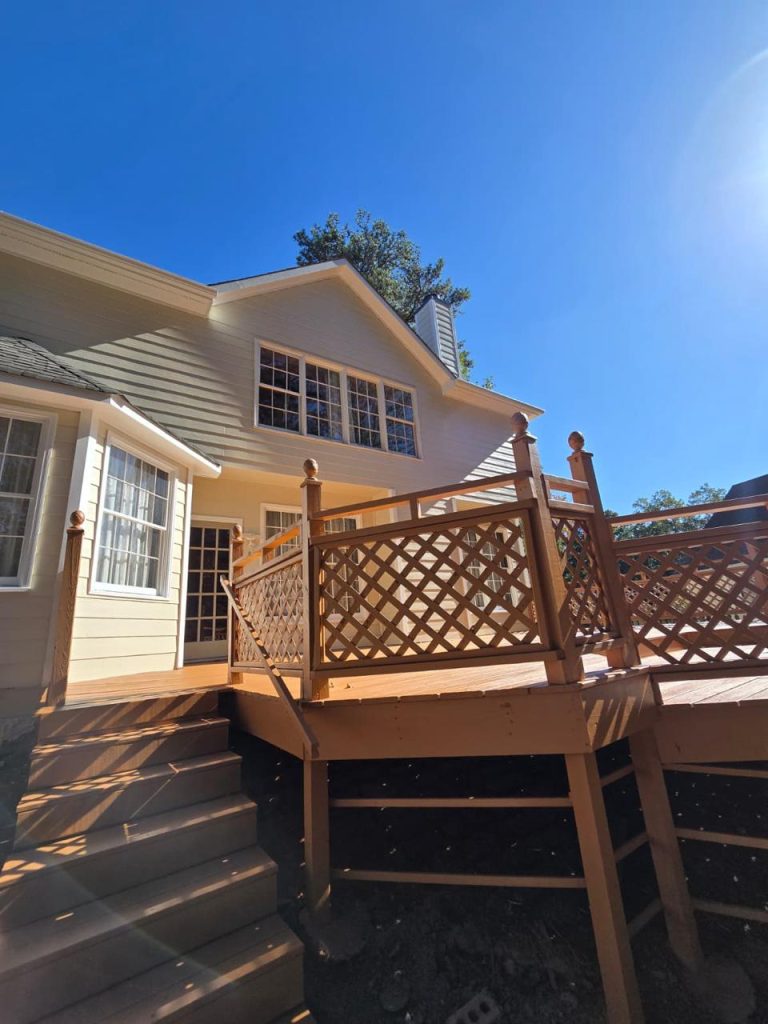 Deck Staining project by DEAM PAINTING LLC