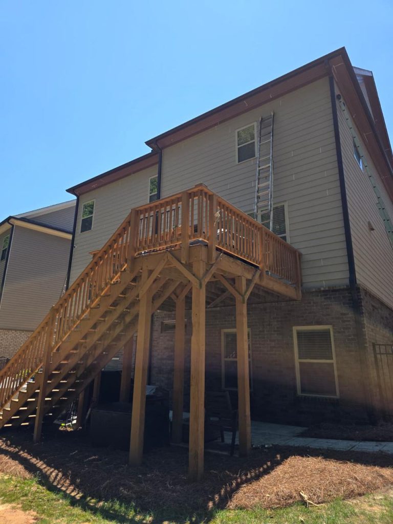 Deck Staining project by DEAM PAINTING LLC