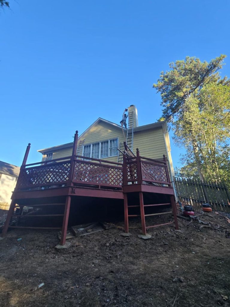 Deck Staining project by DEAM PAINTING LLC