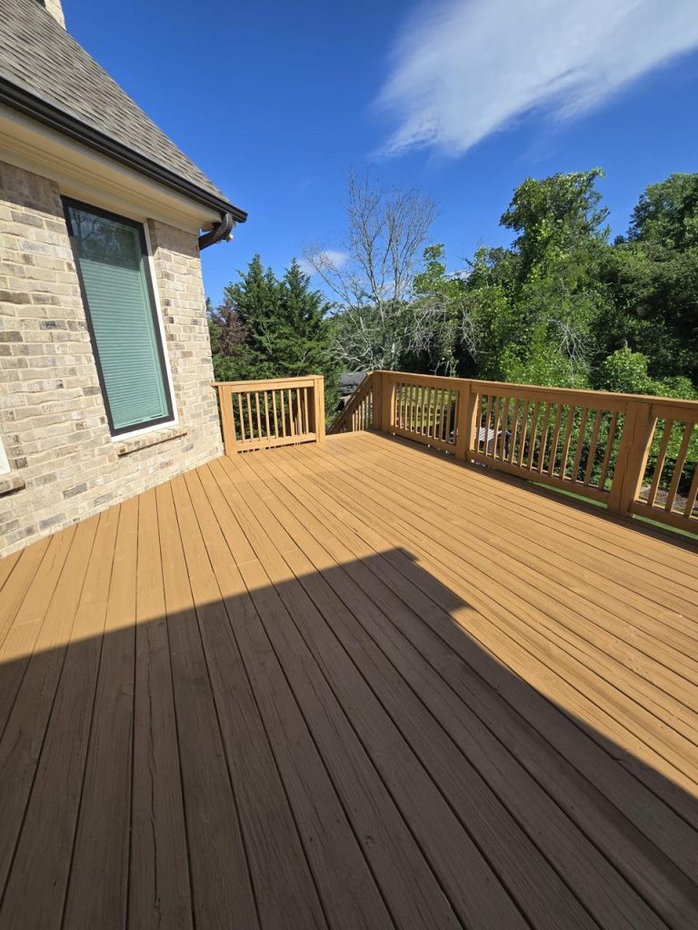 Deck Staining project by DEAM PAINTING LLC