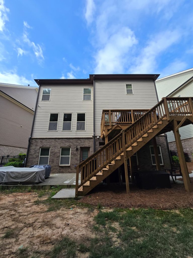 Deck Staining project by DEAM PAINTING LLC
