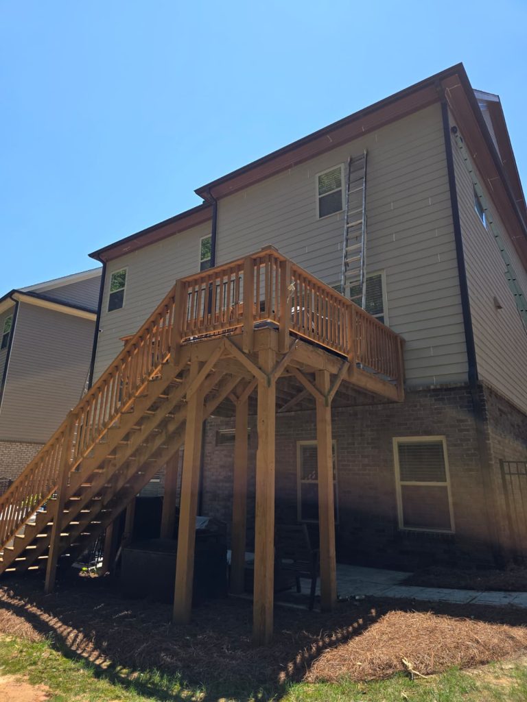 Deck Staining project by DEAM PAINTING LLC