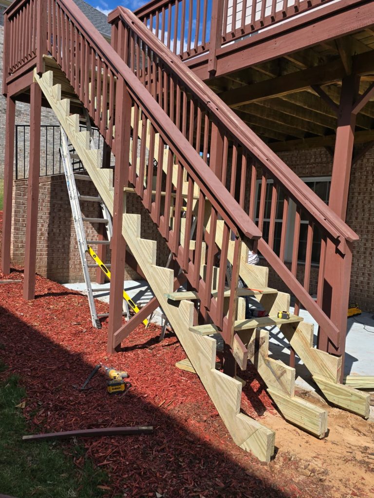 Deck Staining project by DEAM PAINTING LLC