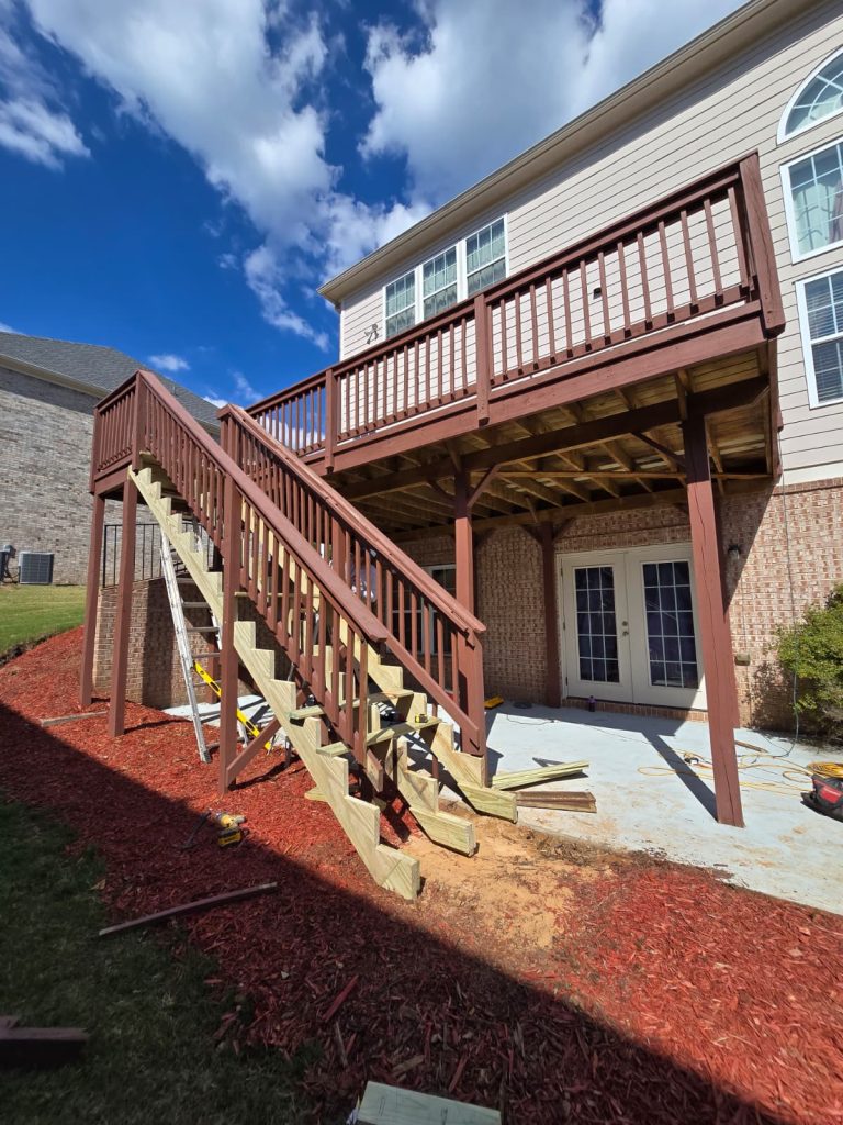 Deck Staining project by DEAM PAINTING LLC