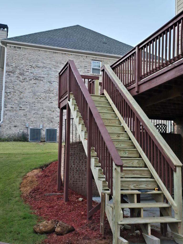 Deck Staining project by DEAM PAINTING LLC