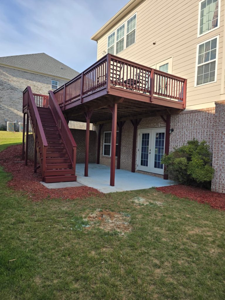 Deck Staining project by DEAM PAINTING LLC