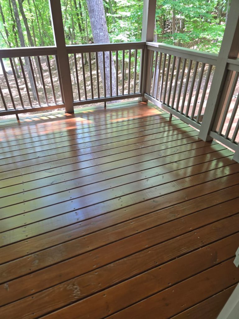 Deck Staining project by DEAM PAINTING LLC