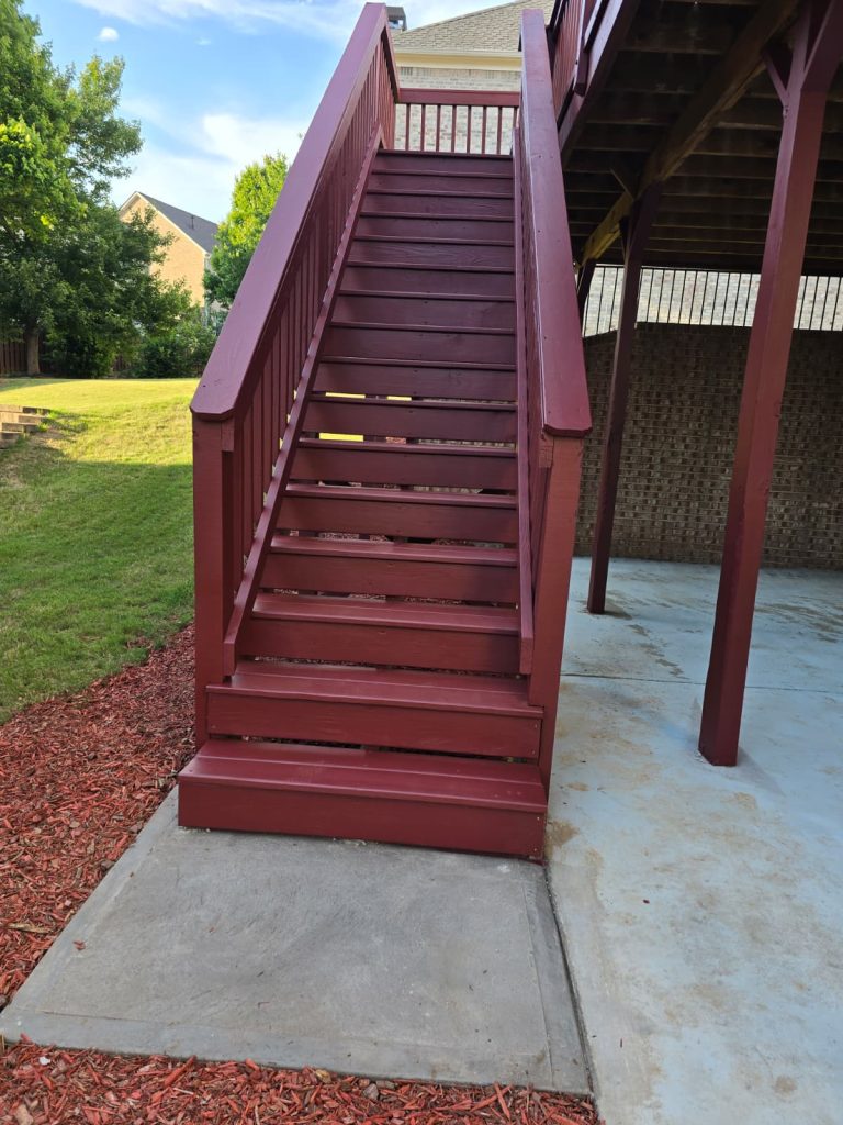 Deck Staining project by DEAM PAINTING LLC