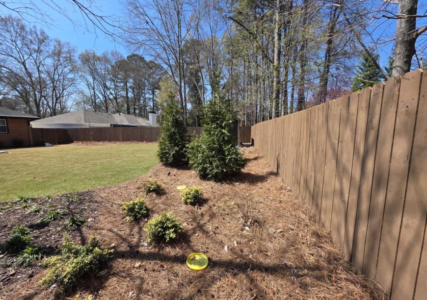Fence Staining project by DEAM PAINTING LLC