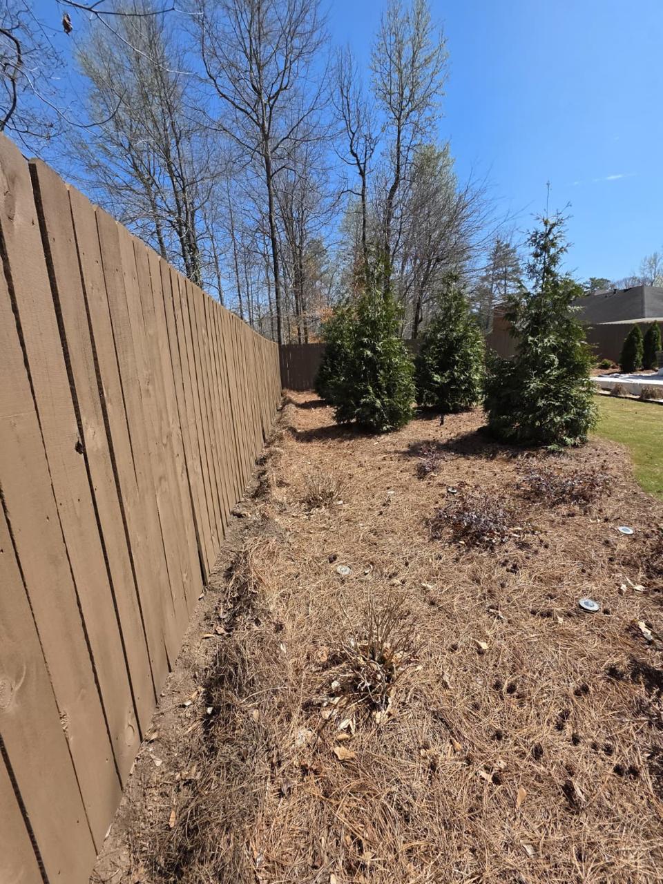 Fence Staining project by DEAM PAINTING LLC
